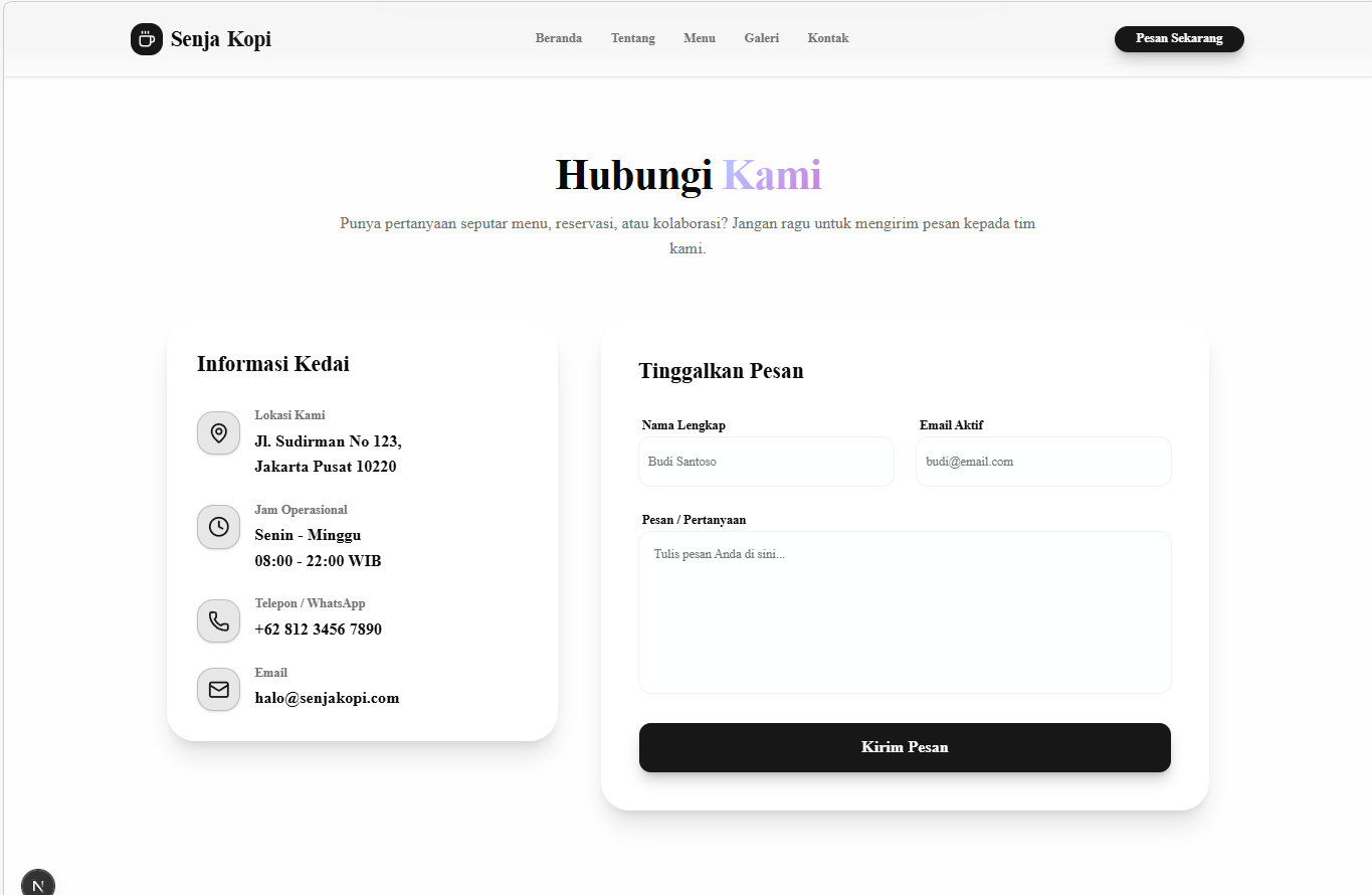 Landing Page Website